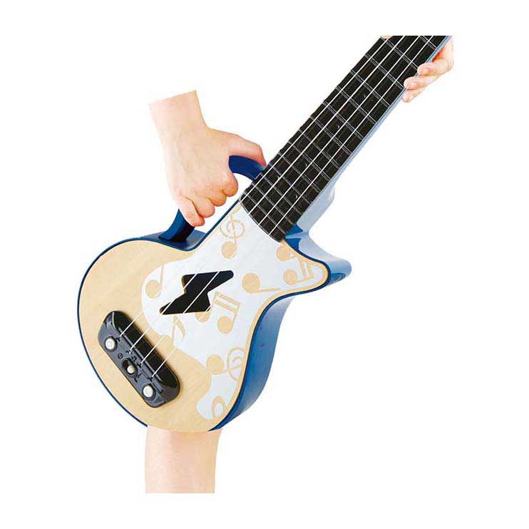 Load image into Gallery viewer, Hape ukelele met lichtjes - blauw
