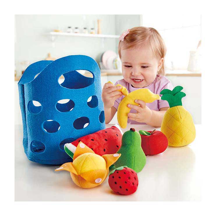Afbeelding laden in galerijviewer, Hape vilt fruitmandje - 8dlg.
