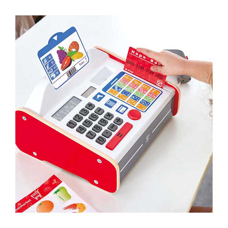 Load image into Gallery viewer, Hape interactieve kassa met licht en geluid
