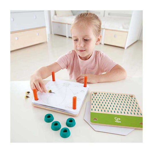 Hape kunst-set blumenpresse