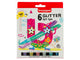 Bruynzeel 6 glitter viltstiften