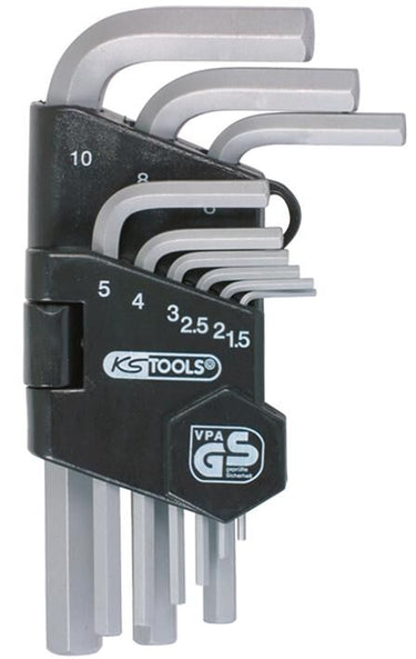 Ks tools hoeksleutel set angle wrench set hexagon socket 9 pcs.