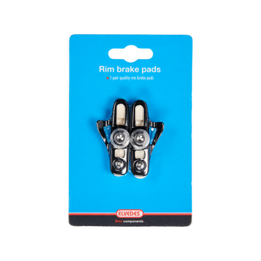 Elvedes velgremblokjes (1paar) Road55mm wit alu shm.6835-CARD