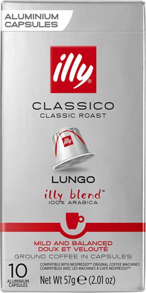 Illy lungo classico koffiecups - intensiteit 5 9 - 10 x 10 capsules