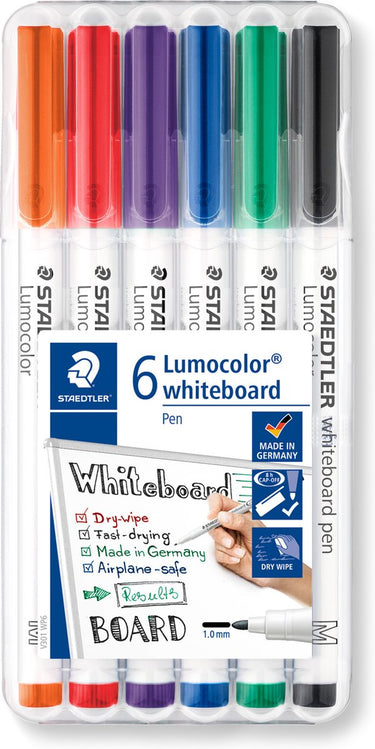 Staedtler marker 301 wp6 kleurenassortiment