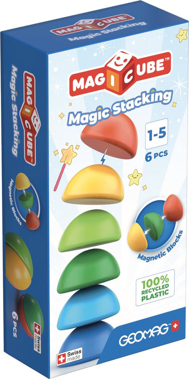 Geomag magicube recycled - magnetische bouwblokken - 6-delig - vanaf 1 jaar