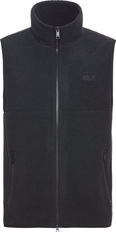 Jack wolfskin lite curl vest m heren outdoorbodywarmer-black