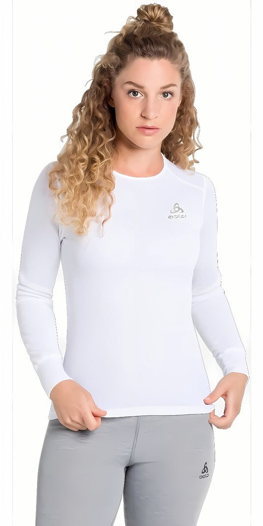 Odlo active warm lange mouw thermoshirt dames - wit - maat m