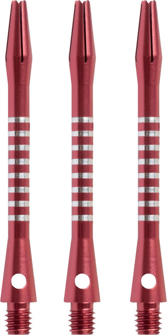 Faver dart shafts - aluminium - 3 stuks - rood - 5.5 cm