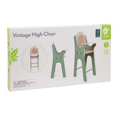 Classic world vintage houten babystoel