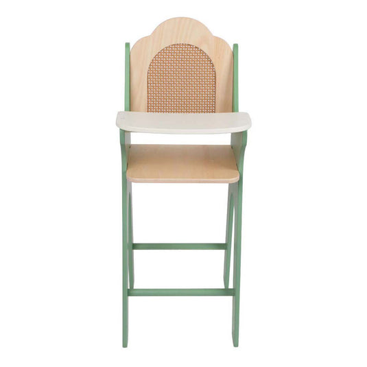Classic world vintage wooden doll feeding chair