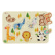 Classic world houten noppenpuzzel wilde dieren, 7st.