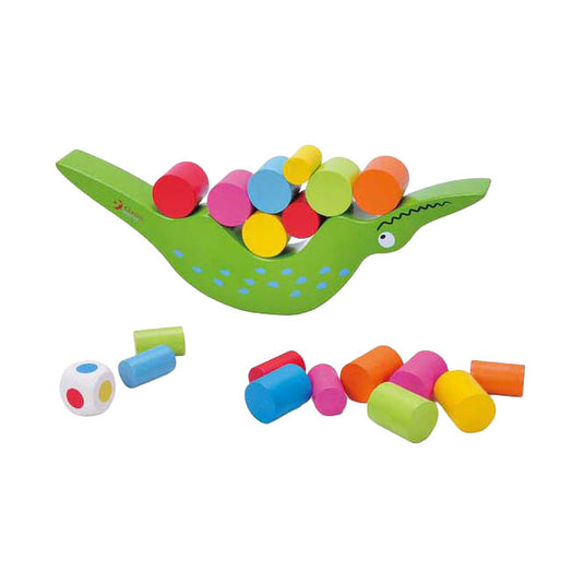 Classic World World Houten Balansspel Krokodil, 20dlg.