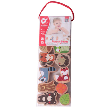 Classic world houten rijgkralen bosdieren