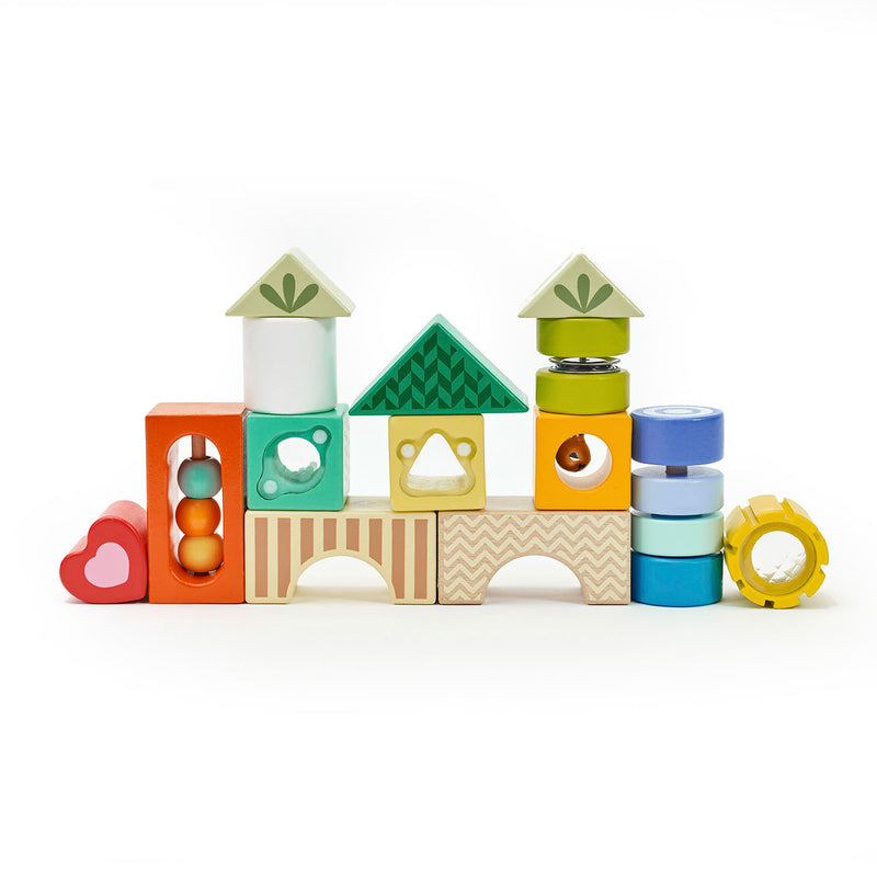 Load image into Gallery viewer, Classic World World Houten Zintuigblokken
