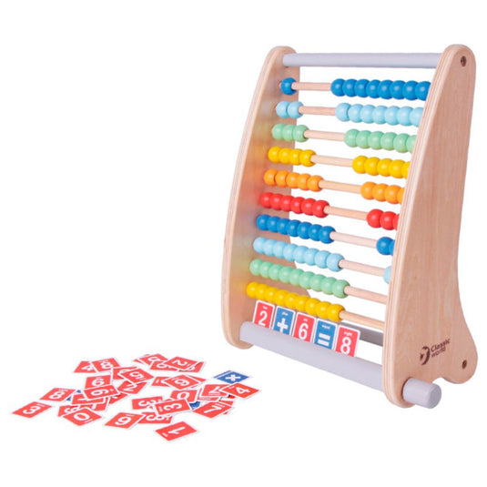 Classic world houten telraam met telkaarten