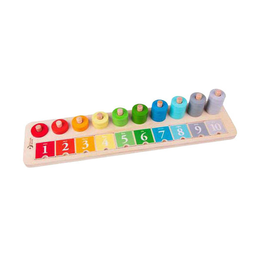 Classic world houten stapelteller, 66dlg.