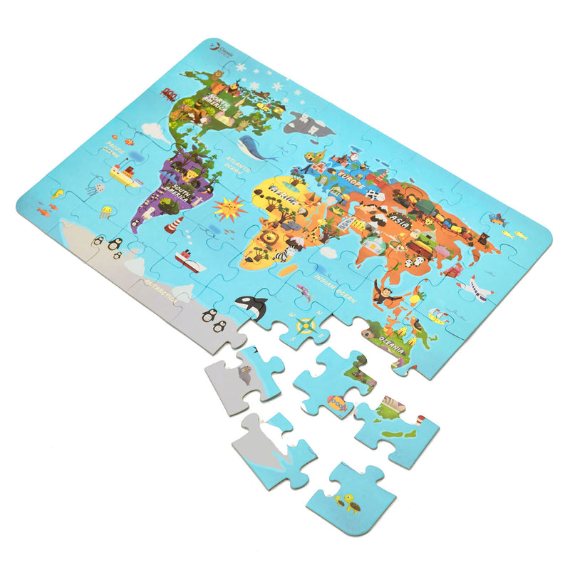 Load image into Gallery viewer, Classic world legpuzzel wereldkaart - 48st.
