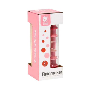 Classic world regenmaker muziekinstrument rood - sensorisch speelgoed.