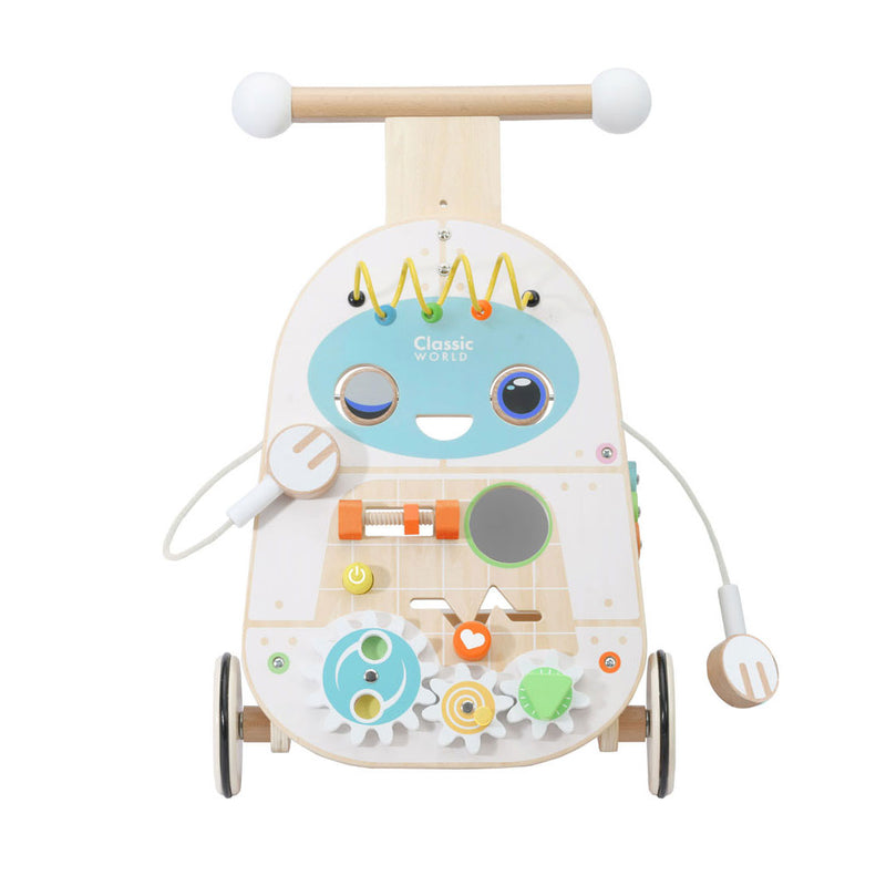 Load image into Gallery viewer, Classic world houten baby loopwagen - educatief speelgoed multicolor.
