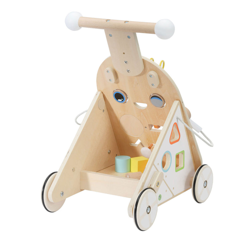 Load image into Gallery viewer, Classic world houten baby loopwagen - educatief speelgoed multicolor.
