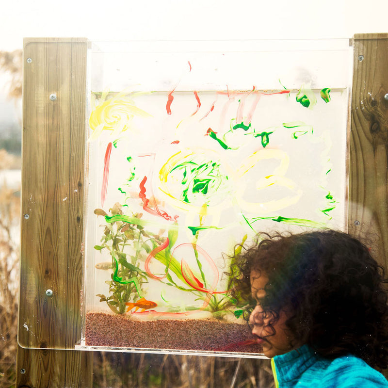 Load image into Gallery viewer, Classic world houten waterbak planten vissen
