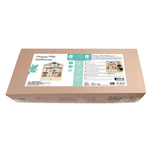 Classic world happy villa houten poppenhuis, 28dlg.