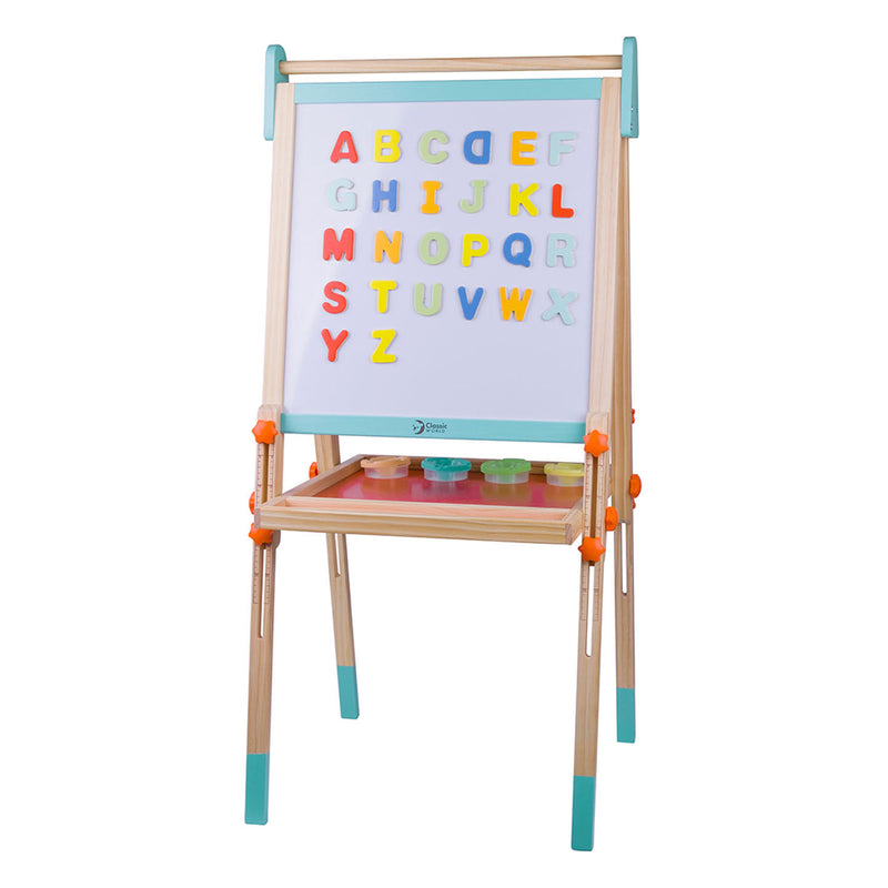 Load image into Gallery viewer, Classic world houten magneet- en schoolbord 2in1, 39dlg.
