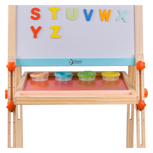 Classic World Houten Magneet- en Schoolbord 2in1, 39dlg.