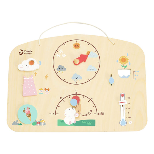 Classic world houten weermeter