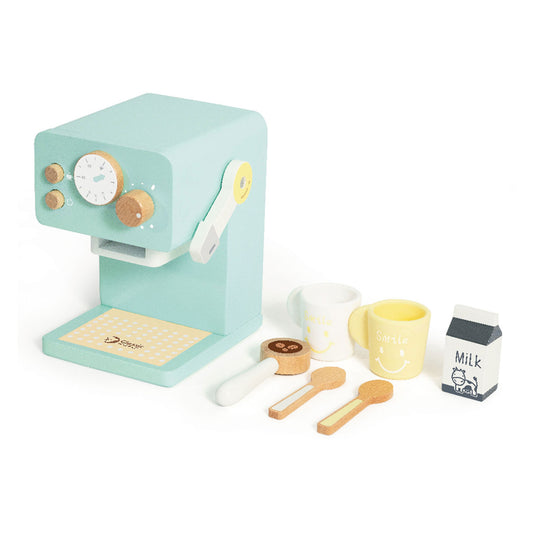 Classic world houten koffiezetapparaat voor kinderen – kleine barista | klassieke wereld - uni