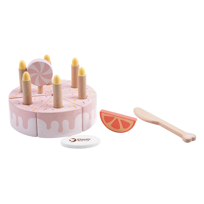 Load image into Gallery viewer, Classic World World Houten Verjaardagstaart met Kaarsen, 16dlg.
