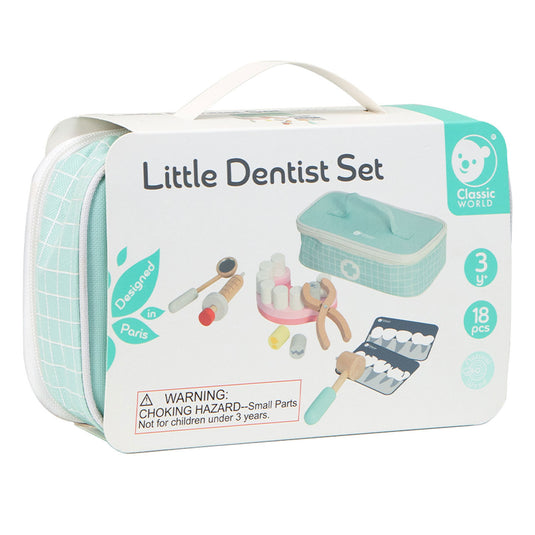 Classic world kleine tandartsset dokterskoffer 18-delig.