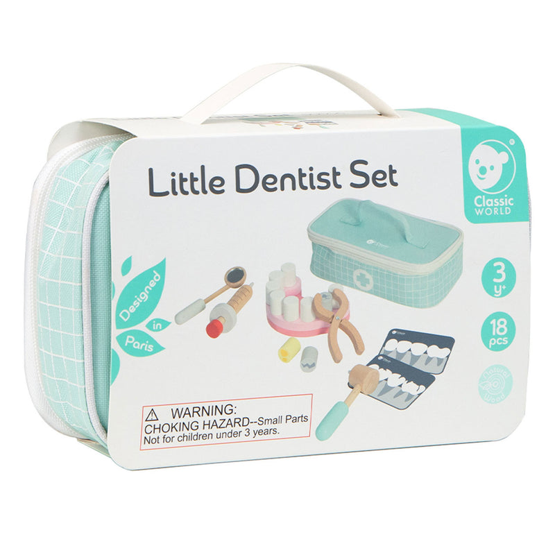 Load image into Gallery viewer, Classic world houten tandarts set in opbergtas - 10 dlg.
