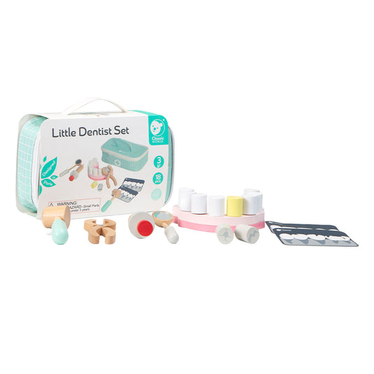 Classic world houten tandarts set in opbergtas - 10 dlg.