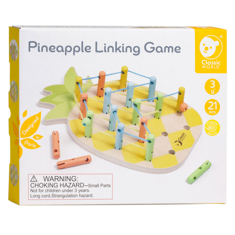 Load image into Gallery viewer, Classic world houten ananas verbindingsspel, 21dlg.
