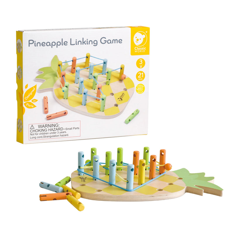 Load image into Gallery viewer, Classic world houten ananas verbindingsspel, 21dlg.
