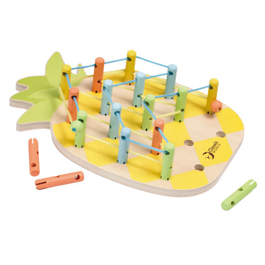 Classic world houten verbindingsspel ananas - educatief speelgoed 21-delig.