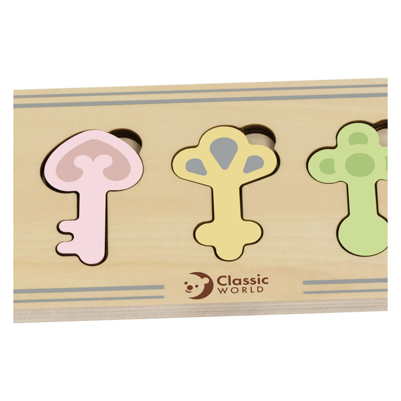 Load image into Gallery viewer, Classic world houten kasteelsleutels en sloten matchen spel, 13dlg.
