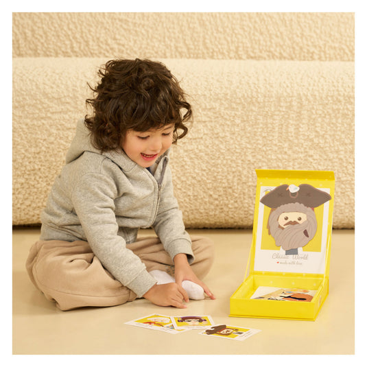 Classic world magneetkoffer gezichten