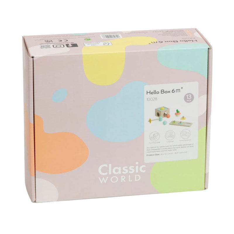 Load image into Gallery viewer, Classic world houten speelgoed box baby 6-12 maanden educatief.
