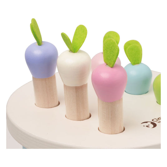Classic world houten hamerbank educatief speelgoed - wortels slaan.