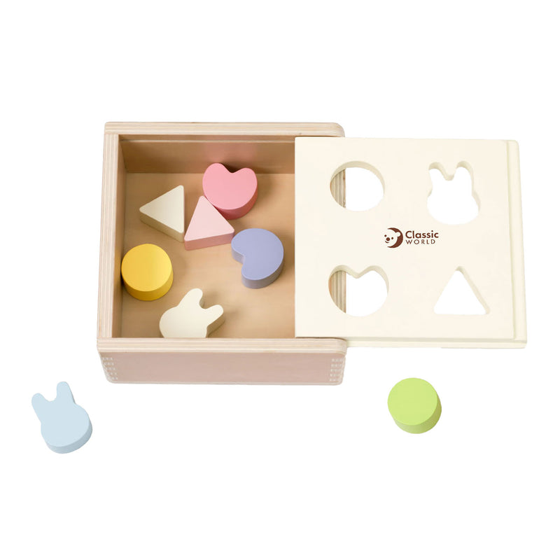 Load image into Gallery viewer, Lobbes speelgoed bv classic world wooden shape sorter for children 10 pcs. - uni
