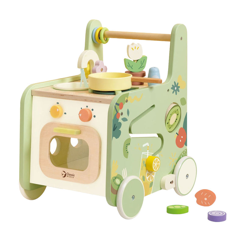 Load image into Gallery viewer, Classic world houten loopwagen keuken, 15dlg.
