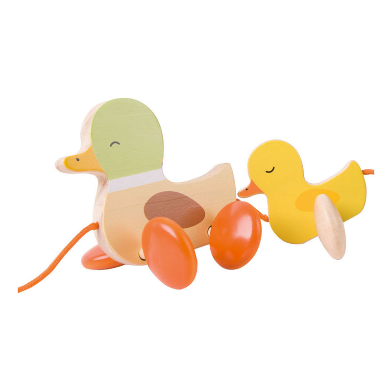 Load image into Gallery viewer, Classic world houten trekfiguur eenden - educatief peuterspeelgoed.
