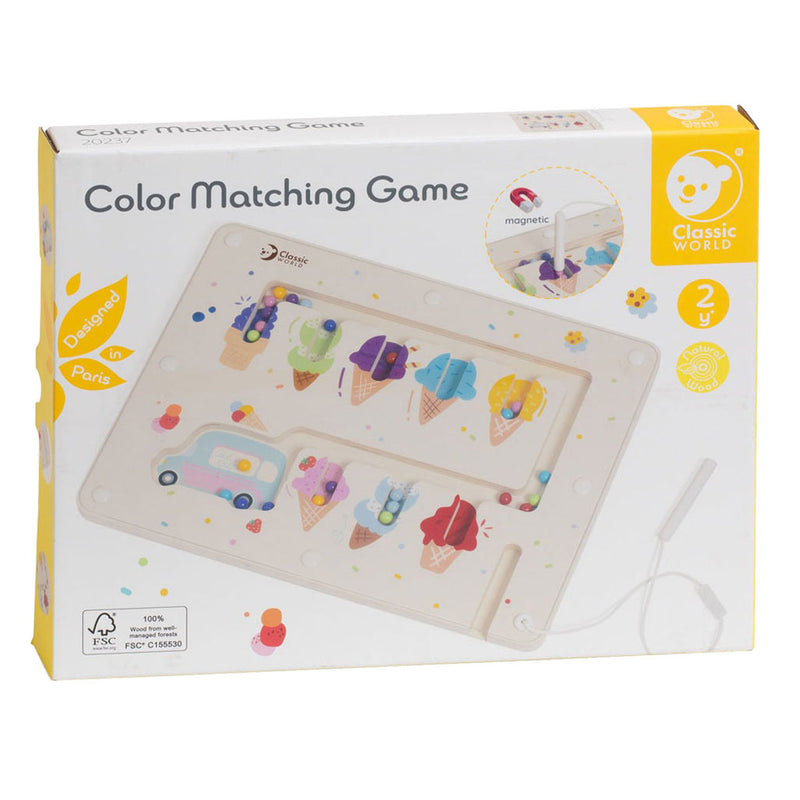 Load image into Gallery viewer, Classic world houten educatief kleuren match spel ijsjes magnetisch.
