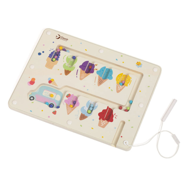 Load image into Gallery viewer, Classic world houten kleuren match spel ijsjes magnetisch
