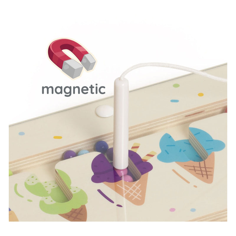 Load image into Gallery viewer, Classic world houten educatief kleuren match spel ijsjes magnetisch.
