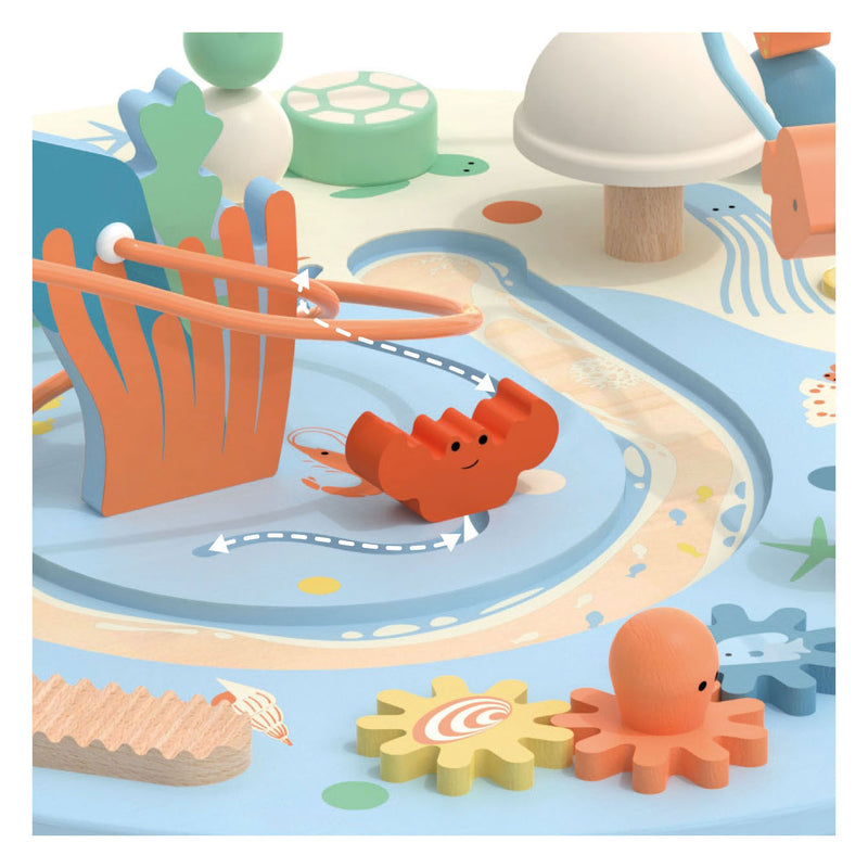 Load image into Gallery viewer, Classic world houten activiteitentafel onderwaterwereld, 3dlg.
