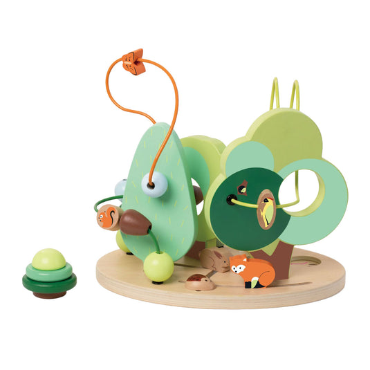 Classic world houten motoriekspiraal bos, 5dlg.